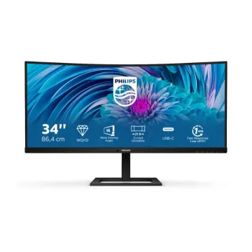 Monitor Philips 346E2CUAE / Curved QHD VA / 34'' / LED / PN: 346E2CUAE/00