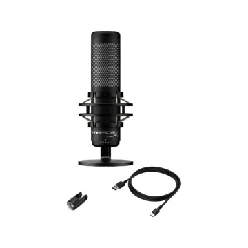 HyperX QuadCast S USB Microphone - RGB Lighting - Black/Grey - 4P5P7AA