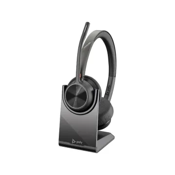 Poly Voyager 4320 UC Stereo USB-A Headset +BT700 USB-A Adapter +Charging Stand (77Y99AA)