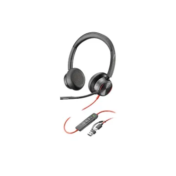 Poly Headset Blackwire 8225 Stereo USB-C +USB-C/A Adapter (8X223AA)