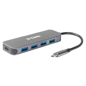 D-Link USB-C to 4-Port USB 3.0 Hub with Power Delivery (DUB-2340)