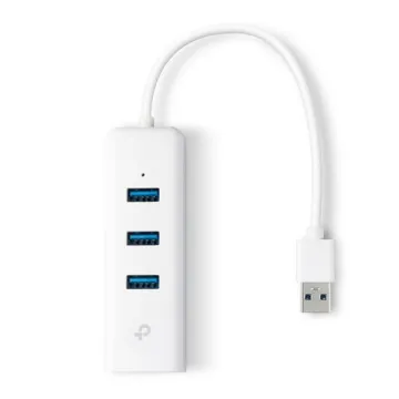 Tp-Link USB 3.0 3-Port Hub Gigabit Ethernet Adapter 2 in 1 USB Adapter (UE330)