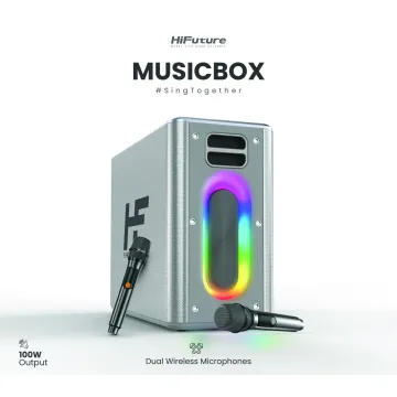 HiFuture Music Box Silver Party Bluetooth Speaker