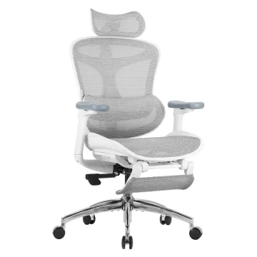 SIHOO ERGONOMIC CHAIR DORO C300 OFF WHITE with Footrest