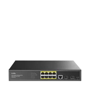 CUDY Switch GS2008PS2 8-GbE PoE L2 Managed with 2-SFP