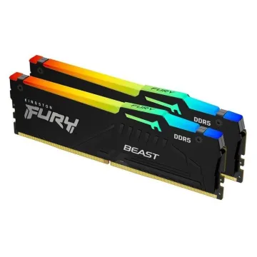 KINGSTON Memory KF552C40BBAK2-32 FURY Beast RGB DDR5, 5200MT/s, 32GB KIT OF 2