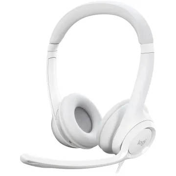 LOGITECH Headset Wired H390 - USB Type A - White