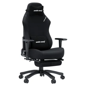 ANDA SEAT Gaming Chair LUNA PRO Black Fabric w/Footrest