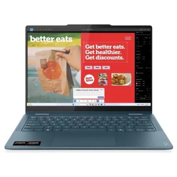 LENOVO Laptop Yoga 7 2-in-1 14AKP10 14'' 2.8K OLED/Ryzen AI 7-350/32GB/1TB/AMD Radeon Graphics/Win 11 Home/3Y Premium/Tidal Teal