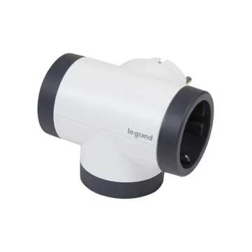 Legrand SurgeArrest 3 Outlets Black/Grey Rotating