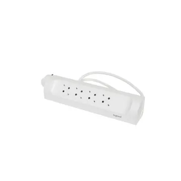 Legrand SurgeArrest 4 Outlets 1m Cable Corner White
