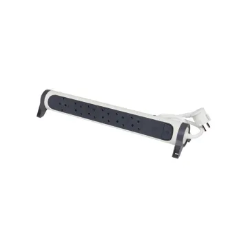 Legrand SurgeArrest 6 Outlets 1.5m Cable CFT White/Grey Rotating