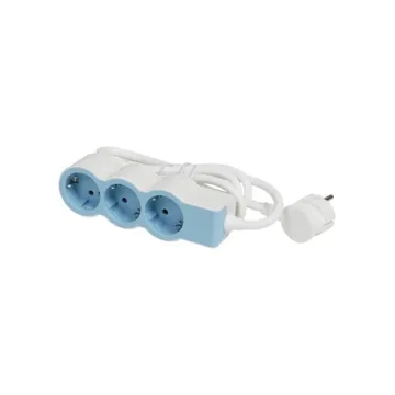 Legrand SurgeArrest 3 Outlets 1.5m Cable White/Blue