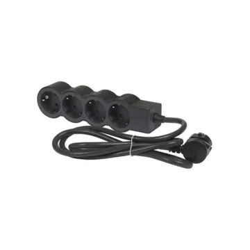 Legrand SurgeArrest 4 Outlets 3m Cable Black/Grey