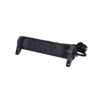 Legrand SurgeArrest 3 Outlets 1.5m Cable Black/Grey Rotating