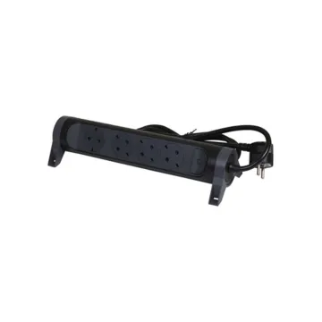 Legrand SurgeArrest 4 Outlets 1.5m Cable Black/Grey Rotating