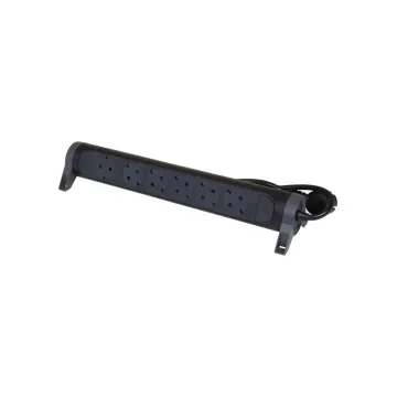 Legrand SurgeArrest 6 Outlets 1.5m Cable Black/Grey Rotating