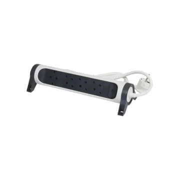 Legrand SurgeArrest 4 Outlets 3m Cable White/Grey Rotating