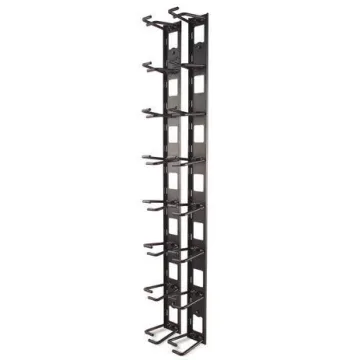 APC Vertical Cable AR8442 Organizer, 8 Cable Rings, Zero U