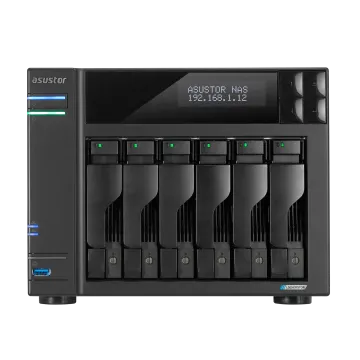 ASUSTOR NAS LOCKERSTOR 6 Gen2+ 6-BAY/4x M.2 NVMe slots/Intel Celeron N5105 Quad-Core/8GB DDR4/2x5GbE Port
