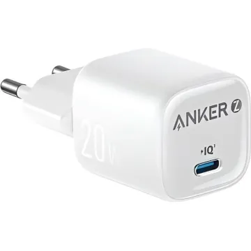 ANKER WALL CHARGER 20W 1 PORT TYPE-C WHITE