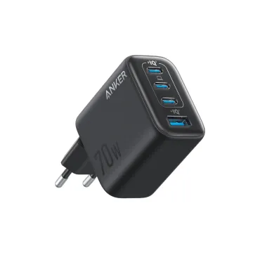 ANKER ZOLO CHARGER 70W, 4-PORT, PD 3.0 BLACK