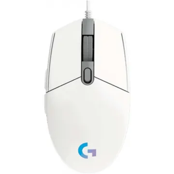 LOGITECH Mouse Gaming G102 Lightsync White