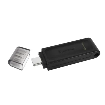 KINGSTON USB Stick Data Traveler DT70/64GB, USB 3.2 Type-C, Black