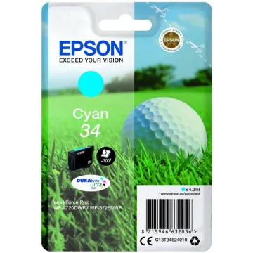 ΑΝΑΛΩΣ EPSON Singlepack Cyan 34 DURABrit