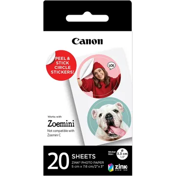 CANON ZINK/CIRCLE PAPER 20SH FOR ZOEMINI