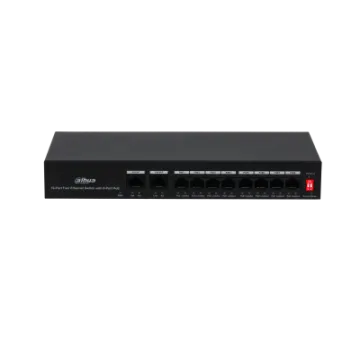 10-Port Fast Ethernet Switch with 8-Port