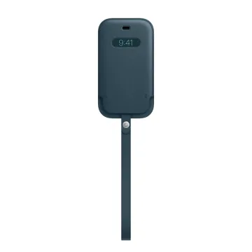 iPhone 12 mini Leat Sleeve/MagSafe Blue