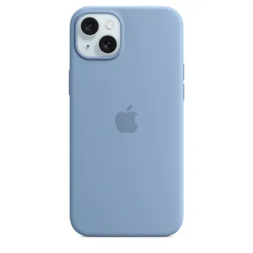 iPhone 15 Plus Sil Case Mag Winter Blue