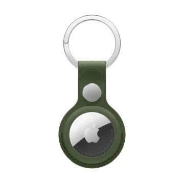 AirTag FineWoven Key Ring Moss