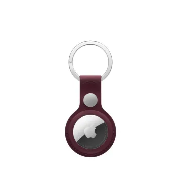 AirTag FineWoven Key Ring Burgundy