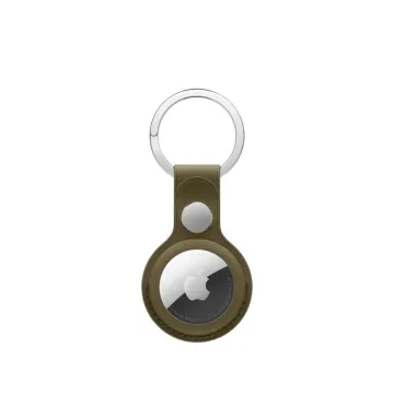 AirTag FineWoven Key Ring Dark Olive