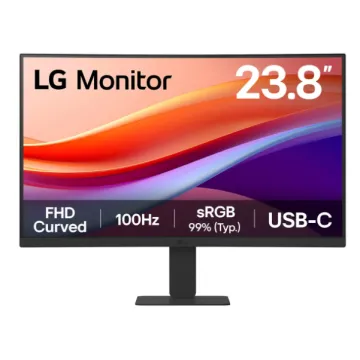 LG 24U421A-B Curved Monitor 100Hz USB-C