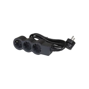 Legrand SurgeAr 3 Outlets 1.5m Black/Gre