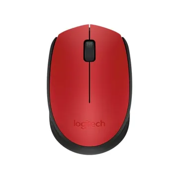 LOGITECH M171 Wireless Mouse Red Black