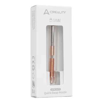 CREALITY Unicorn Nozzle quick-swap 0.4mm 1pc chrome zirconium copper K1,K1 Max,K1C,Ender-3 V3,-3V3P - 