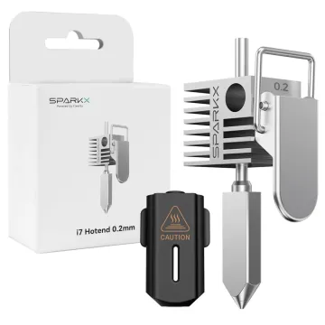 Creality SparkX i7 0.2mm Hot End & Nozzle - Nickel Plated Copper Alloy + Hardened Steel
