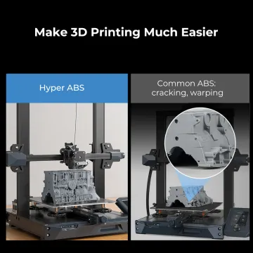 Creality Hyper ABS Black 3D Printer Filament, High Speed high fluidity, 1 kg Spool1.75 - 