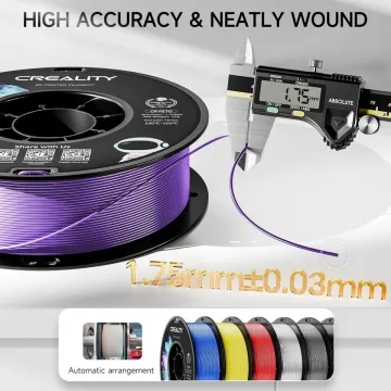 Creality CR-PETG Value Pack 4kg - No Reel - 4x Black 3D Printer Filament Refill - 