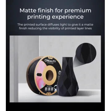 CREALITY CR-PLA Matte Gypsum White, 3D Printer Filament 1 kg Spool,1.75mm (3301010296) - 