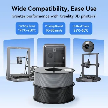 Creality EN-PLA Value Pack 4kg - 4 x Black - Ender Filament 4kg 1.75 (3301010476) - 