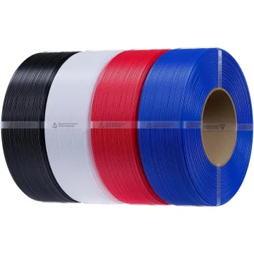 Creality CR-PETG Value Pack 4kg - No Reel - Black & White & Red & Blue 3D Printer Filament Refill