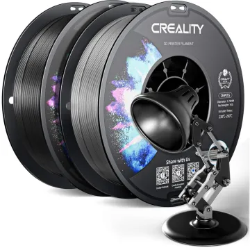 Creality CR-PETG Value Pack 2kg - No Reel - Black & Gray 3D Printer Filament Refill (Black+Grey)