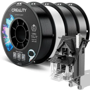 Creality CR-PETG Value Pack 4kg- No Reel Black & White & Gray & Transparent 3DPrinter Filament refil