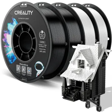 Creality CR-PETG Value Pack 4kg - No Reel - 2x Black & 2x White 3D Printer Filament Refill