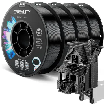 Creality CR-PETG Value Pack 4kg - No Reel - 4x Black 3D Printer Filament Refill